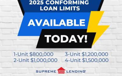 Supreme Lending Announces Increased 2025 Loan Limits – Available Now!